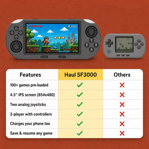 Retro Handheld Game Console - 100+ Classic Games