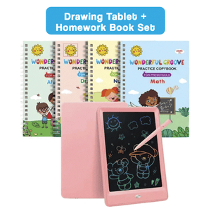 Colorful LCD writing and drawing tablet for kids with vibrant screen and stylus pen