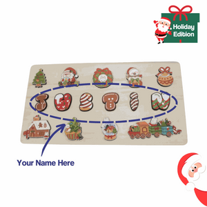 Custom Name Montessori Wooden Board - Halloween Collection