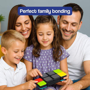 Smart Light Cube interactive STEM puzzle game with colorful LED lights and flip-and-slide action