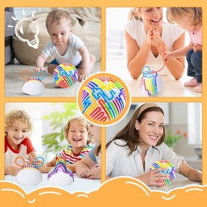 Colorful fidget sensory activity ball for stress relief and cognitive development