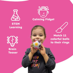 RainbowMatch STEM Brain Puzzle Ball colorful puzzle toy for kids ages 3 and up