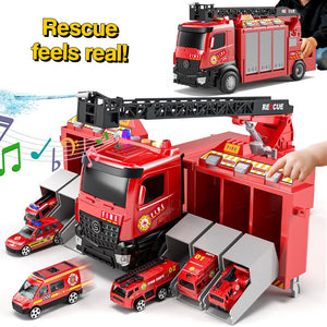 Mega Rescue Water Spray Truck Playset