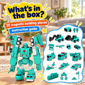 Click & Snap Magnetic Transformer Construction Set