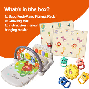 Baby Foot-Piano Fitness Rack for Newborns