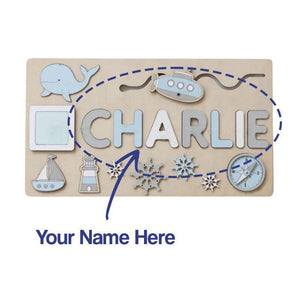 Custom Name Montessori Wooden Board - Halloween Collection
