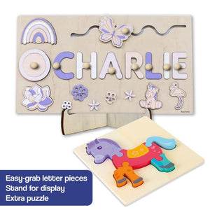 Custom Name Montessori Wooden Board - Halloween Collection