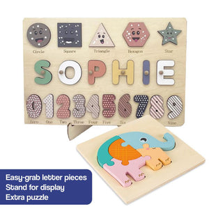 Custom Name Montessori Wooden Board - Halloween Collection