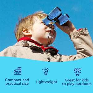 Small children's learning toy binoculars with optical eye protection for outdoor exploration and nature activities