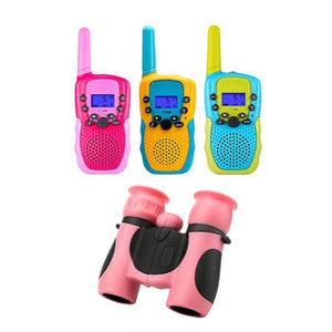 Small children's learning toy binoculars with optical eye protection for safe outdoor exploration and nature activities
