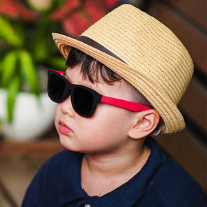 Colorful flexible kids polarized sunglasses with UV protection and lightweight durable frame