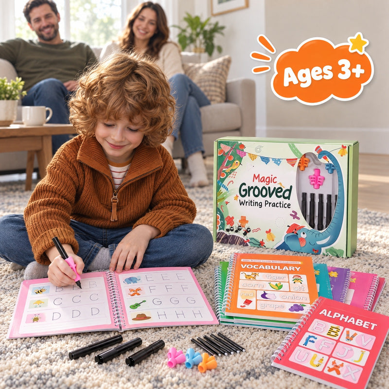 Magic Grooved Writing Practice Set – for kids ages 3–9