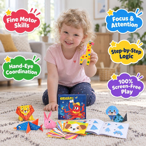 3D Origami Paper Craft Kit with Illustrated Instruction Book