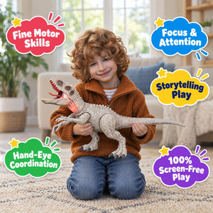 Big T-Rex Dinosaur Figure with Roar Sound & Light