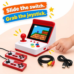 Mini Arcade Retro Game Console with Two Controllers