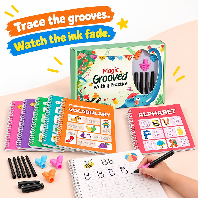 Magic Grooved Writing Practice Set – gift idea for kids and grandchildren