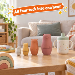 Silicone Nesting Bears – gift idea for new parents and baby showers