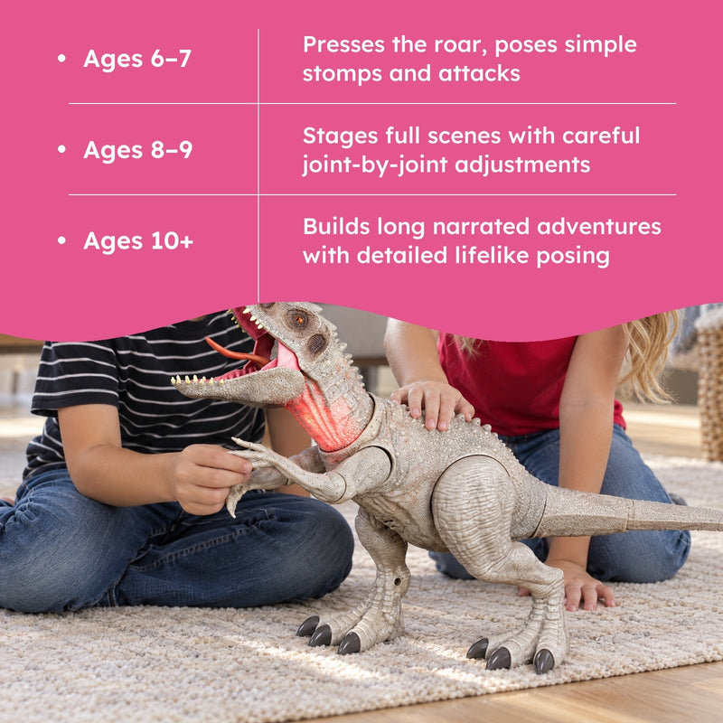 Big T-Rex Dinosaur Figure with Roar Sound & Light