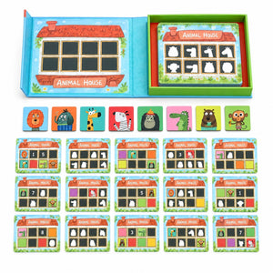 Magnetic Animal House Matching Game