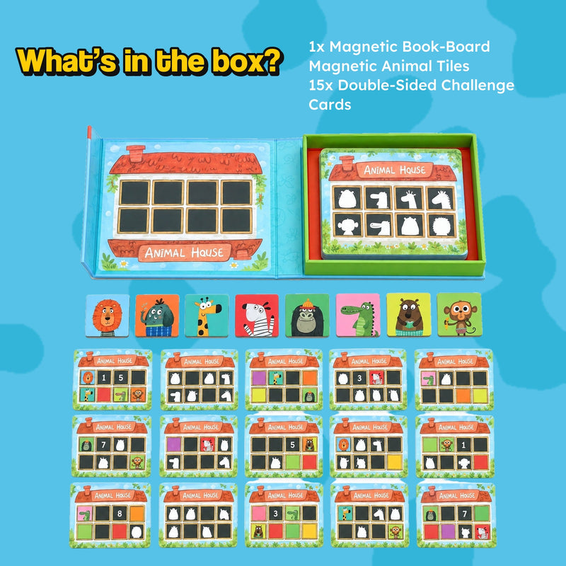 Magnetic Animal House Matching Game