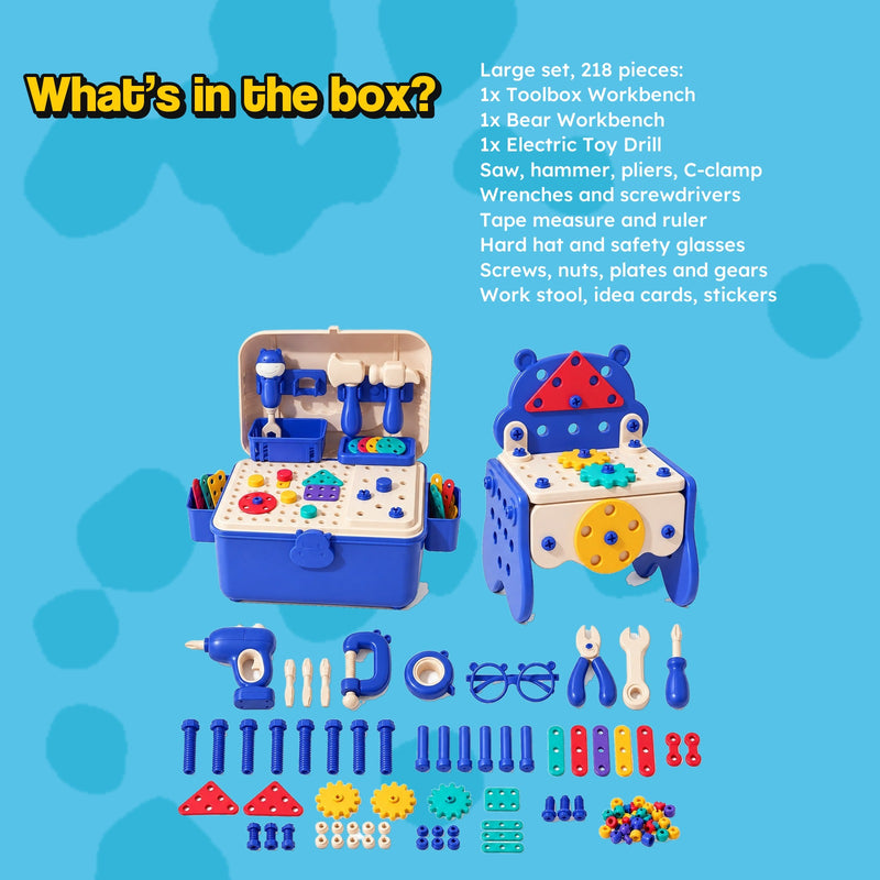 Kids' Tool Set & Workbench Electric Drill Tools & Building Pieces (view 13)