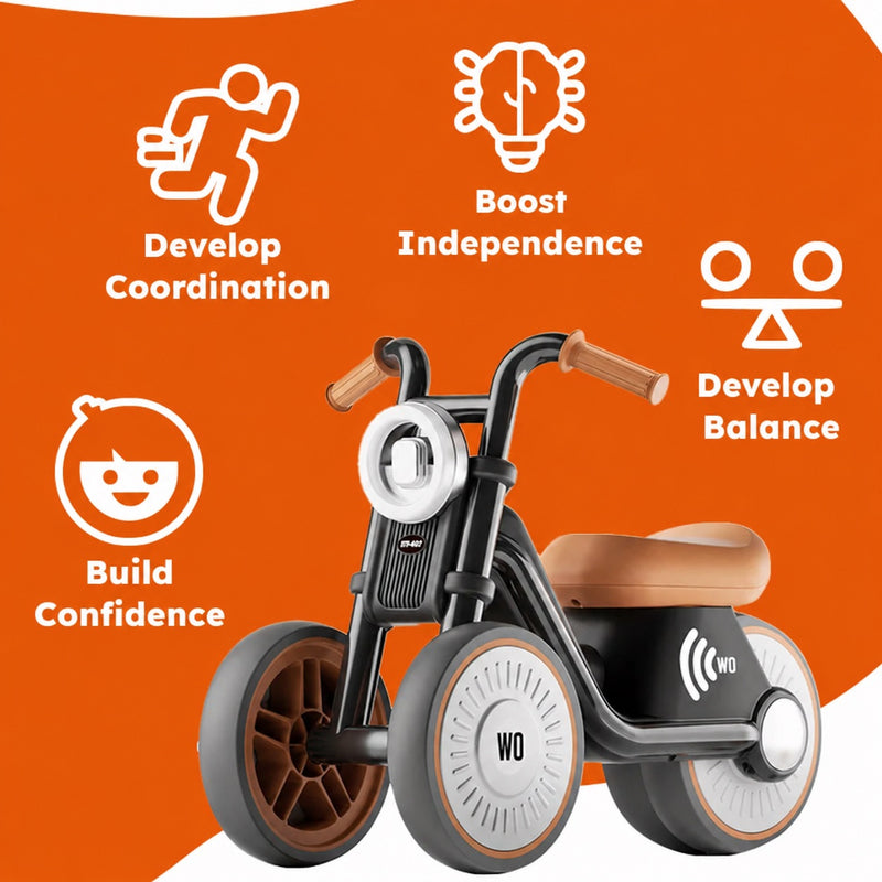 Tiny Biker Anti-Tip Light & Sound Motorcycle