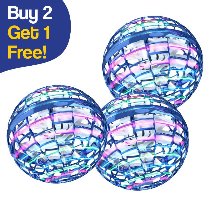 Galaxy Lights Flying Magic Orb glowing multicolor LED drone toy bundle with buy 2 get 1 free offer