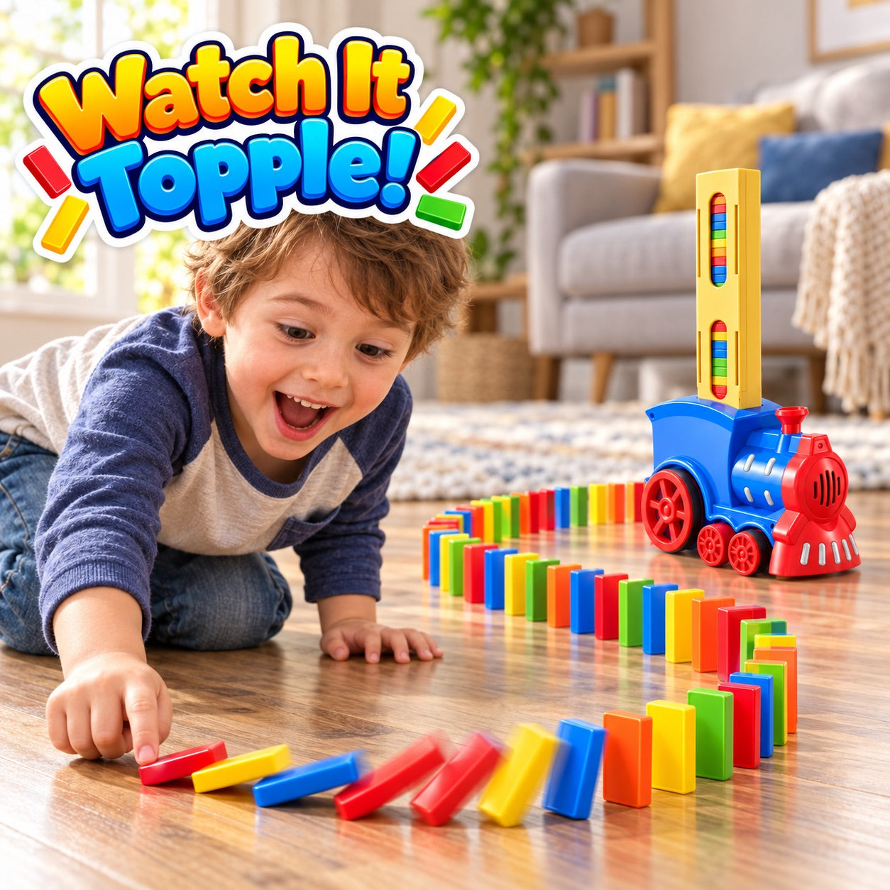 Automatic Domino Train Set