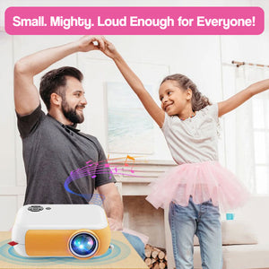 Mini Kids Projector with Built-In Speaker