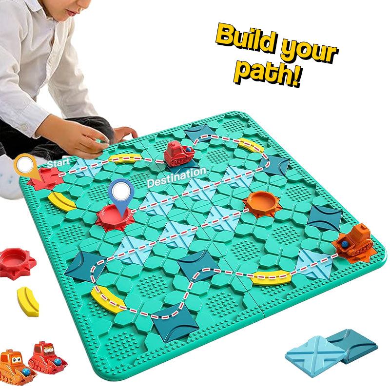 Build-A-Path Logic Puzzle with 118 Challenge Cards - Little Learners Toys