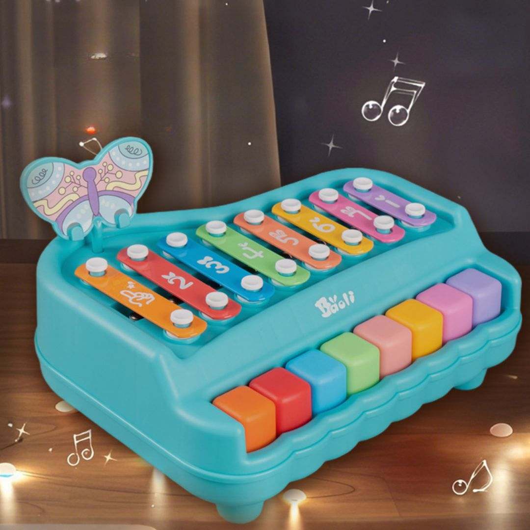 Kids Wooden Eight-Tone Percussion Xylophone Educational Toy