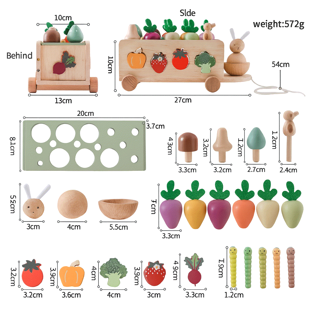 Educational Wooden Farm Toy for Toddlers