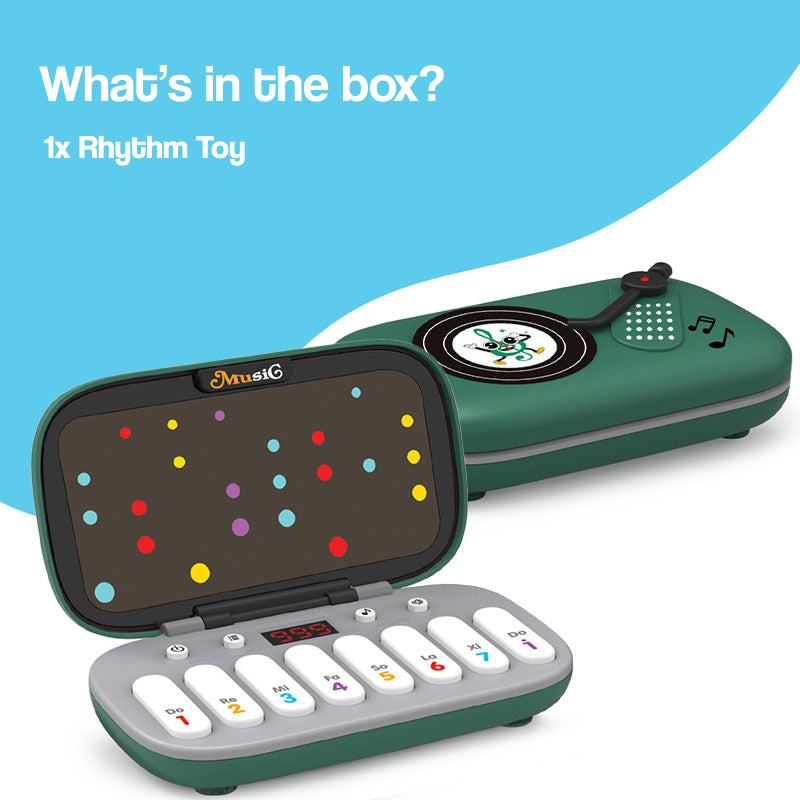 MusiQ Rhythm Master 7-in-1 piano game for kids with light-up keys and rhythm gameplay