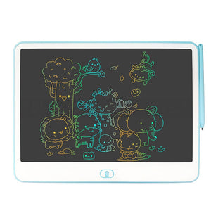 20-inch LCD drawing board with colorful glowing lines and stylus for kids' creative drawing and writing