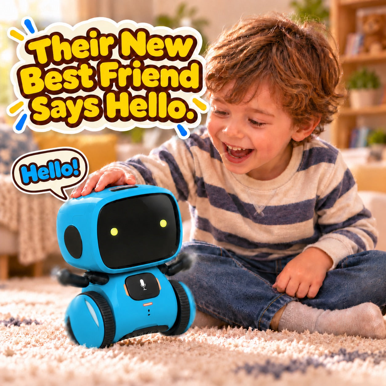 Robby the Robot Interactive Toy – for kids ages 5+