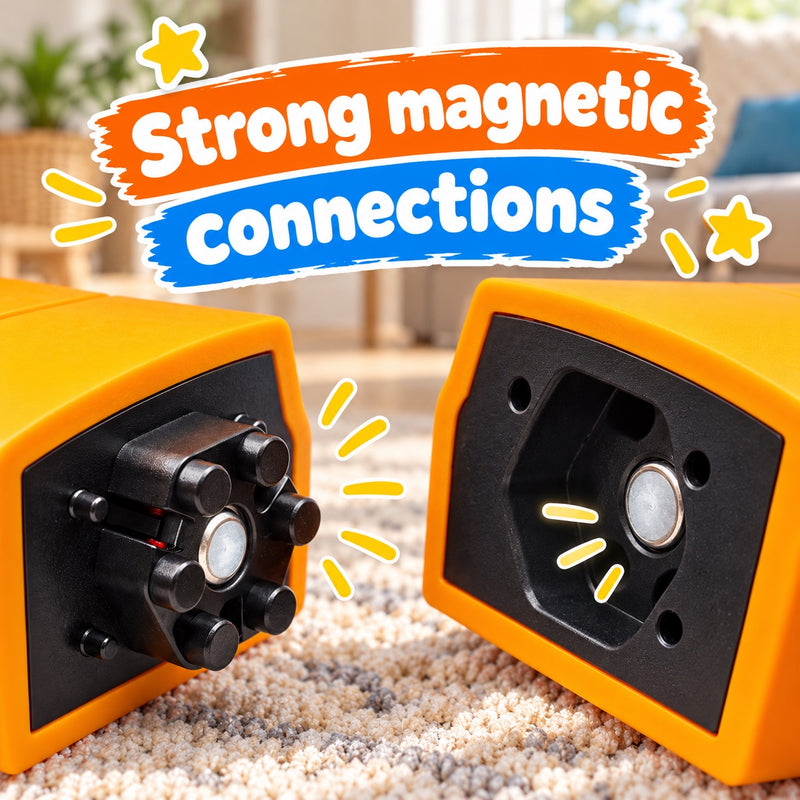 Click & Snap Magnetic Transformer Construction Set