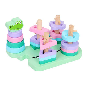 Cute Animal Shape-Pairing Geometric Blocks