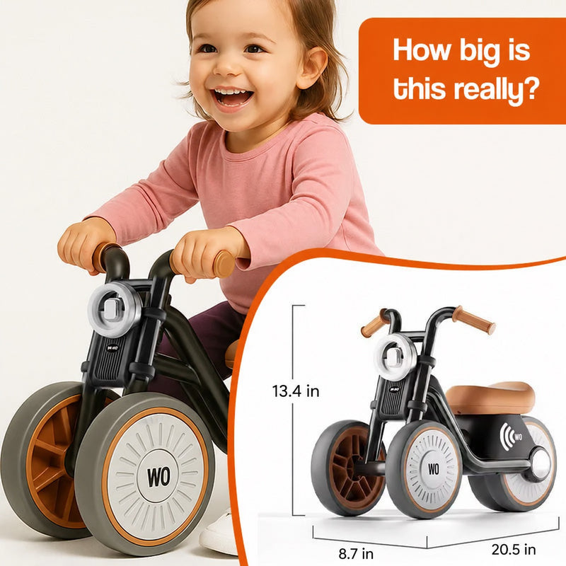 Tiny Biker Anti-Tip Light & Sound Motorcycle