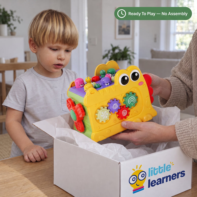 Whack-a-Mole Activity Cube with Xylophone