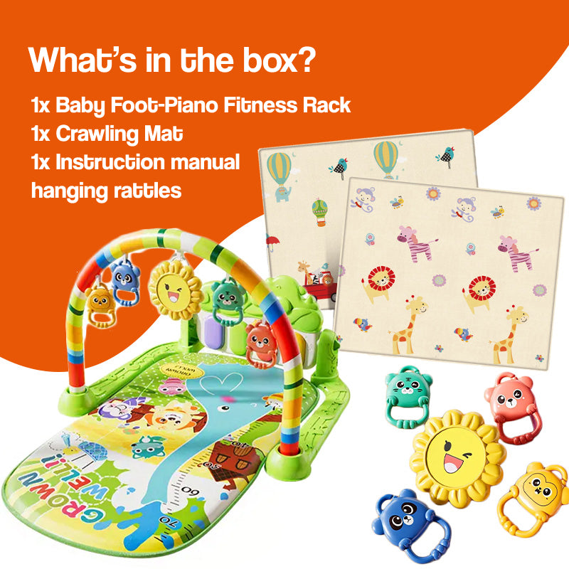 Baby Foot-Piano Fitness Rack for Newborns