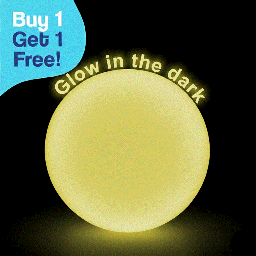 Buy 1 Get 1 Free Giant Jelly Balloon Ball glowing in the dark, inflatable and durable outdoor toy for kids.