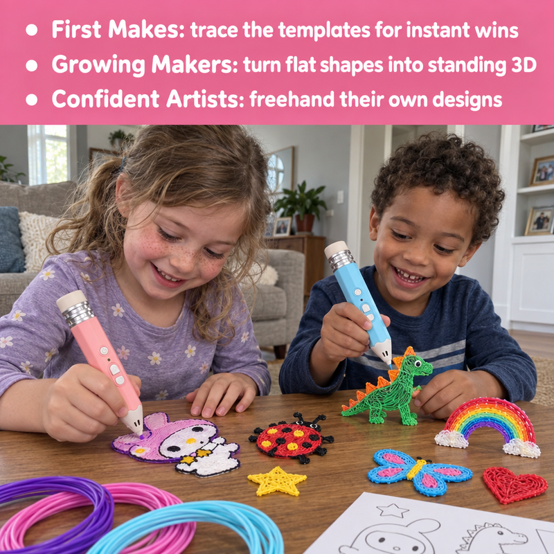 Kids' Low-Heat 3D Printing Pen