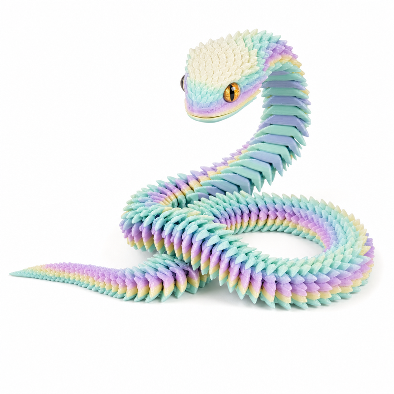 Articulated 3D-Printed Viper Snake