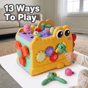 Whack-a-Mole Activity Cube with Xylophone