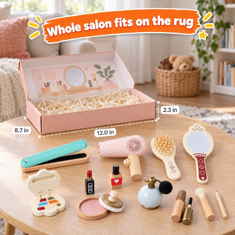 Wooden Pretend Play Makeup Set