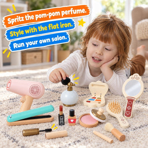 Wooden Pretend Play Makeup Set