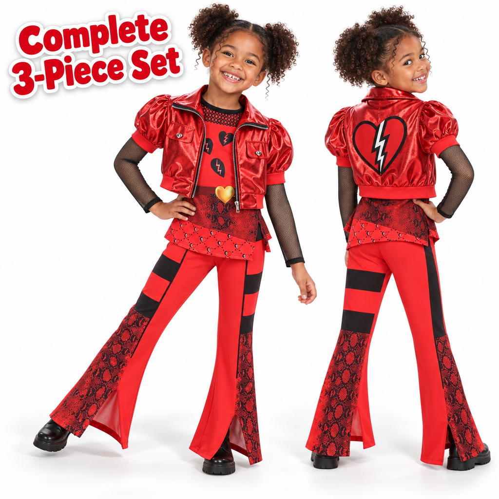Metallic Rocker 3-Piece Costume Set