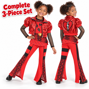Kids' Metallic Rocker 3-Piece Costume Set