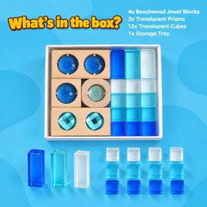 Translucent Acrylic Jewel Building Blocks