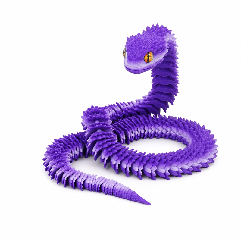 Articulated 3D-Printed Viper Snake